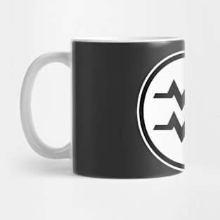 ZODIAC SERIES: AQUARIUS (BLACK & WHITE) Mug